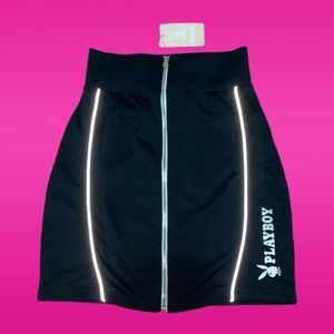 💖🐰Playboy Zip-Through Mini Skirt🐰💖